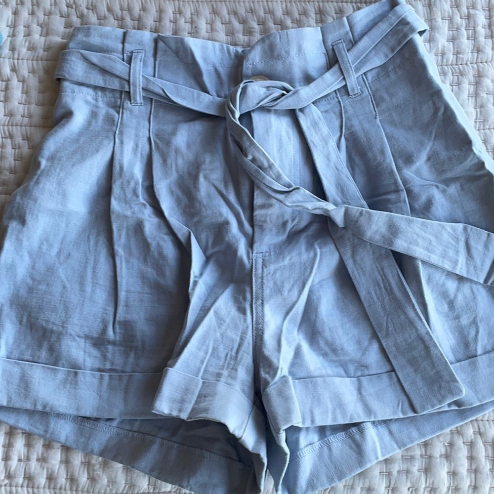 Blue Paperbag Shorts M